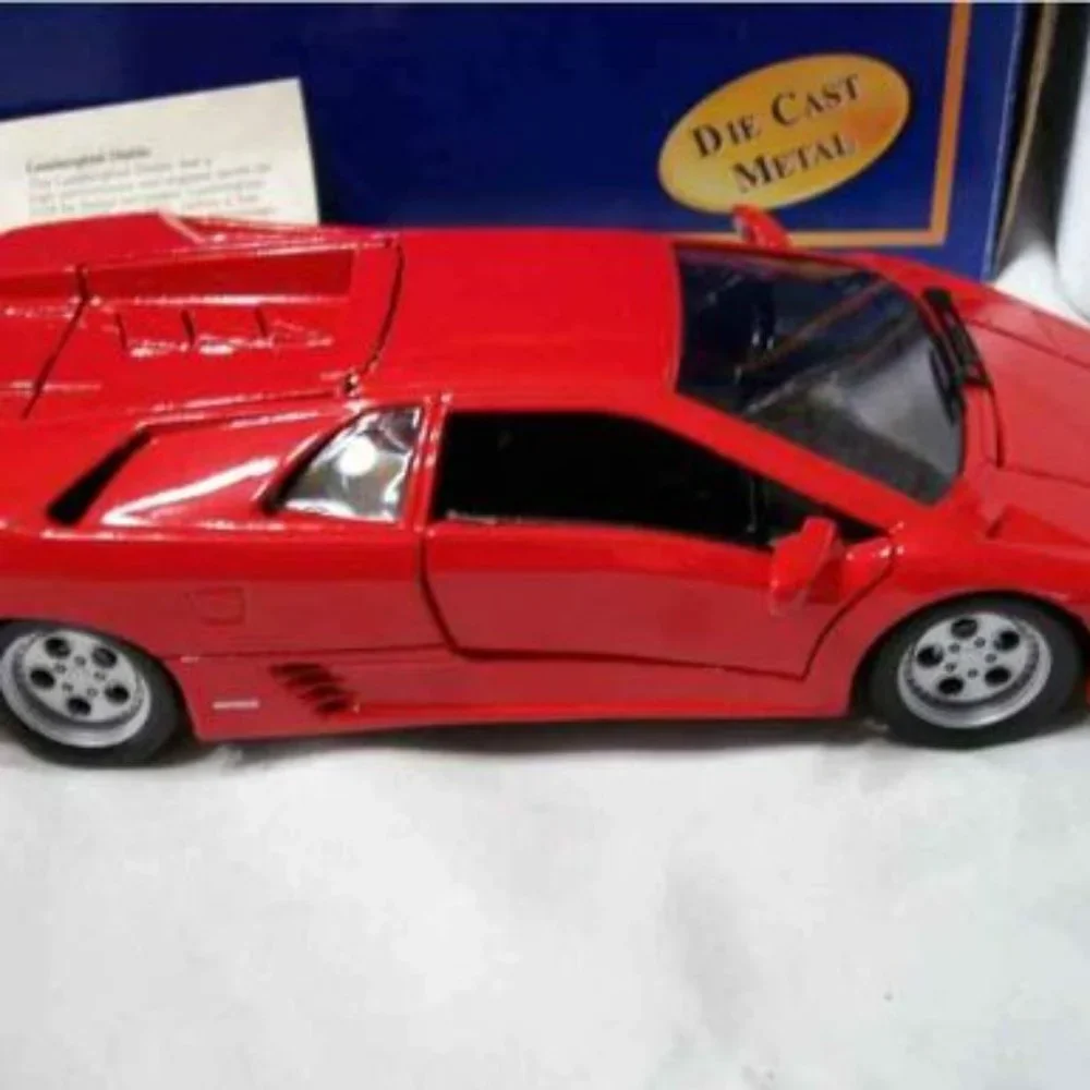 Car Welly Lamborghini Diablo 1:24 Premium Edition with COA Red Metal American